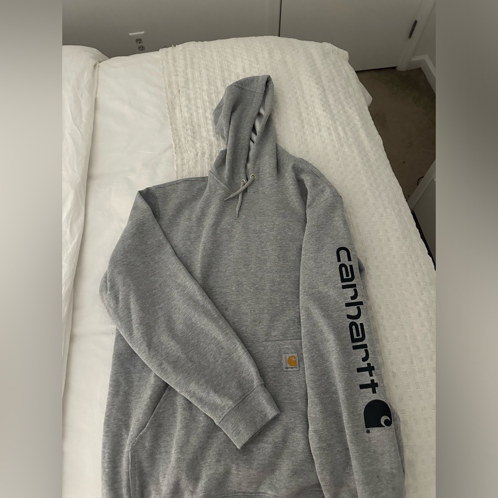 Mens Carhart Hoodie Loose Fit Size Xl Hoodie Carhart Grey Hoodie